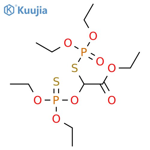 ethyl [(diethoxyphosphorothioyl)oxy][(diethoxyphosphoryl)sulfanyl]acetate structure