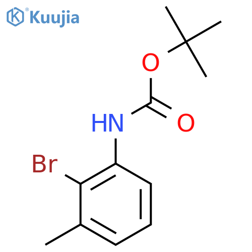 Tert-butyl 2-bromo-3-methylphenylcarbamate structure