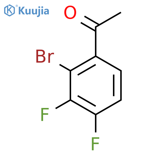 1-(2-Bromo-3,4-difluorophenyl)ethanone structure