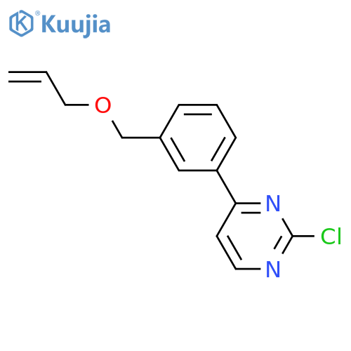4-(3-(allyloxymethyl)phenyl)-2-chloropyrimidine structure