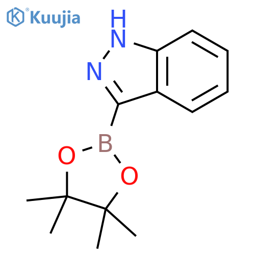 3-(4,4,5,5-tetramethyl-1,3,2-dioxaborolan-2-yl)-1H-indazole structure