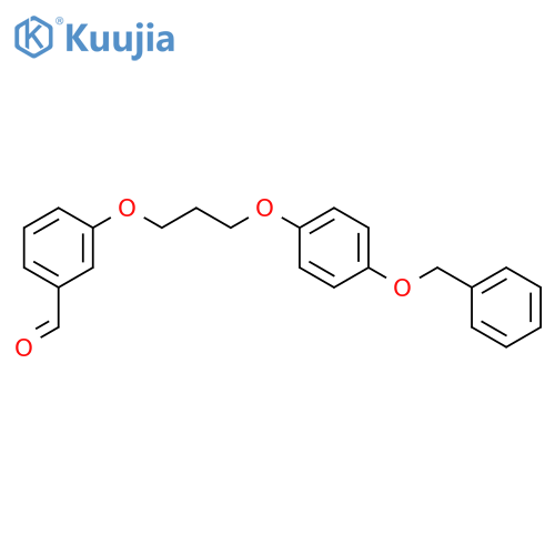 3-{3-4-(Benzyloxy)phenoxy-propoxy}benzenecarbaldehyde structure