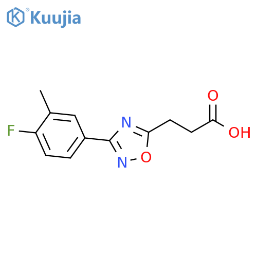 3-3-(4-Fluoro-3-Methylphenyl)-1,2,4-Oxadiazol-5-YlPropanoic Acid structure