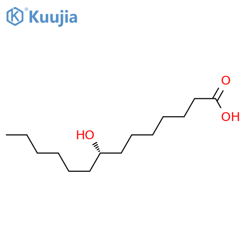 (8S)-8-Hydroxy-tetradecanoic Acid structure