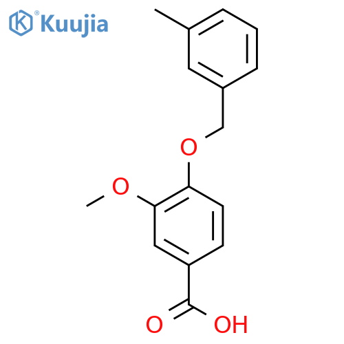 3-Methoxy-4-(3-methylbenzyl)oxybenzoic Acid structure