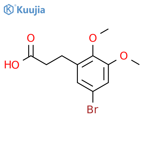 3-(5-bromo-2,3-dimethoxyphenyl)propanoic acid structure
