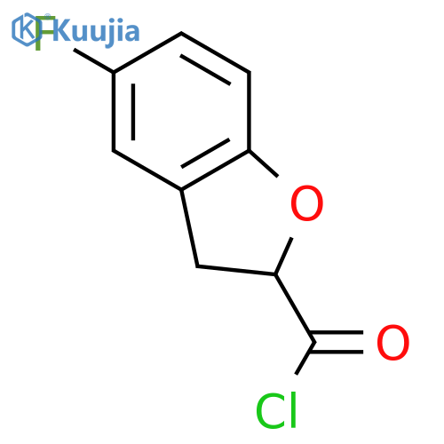 2-Benzofurancarbonyl chloride, 5-fluoro-2,3-dihydro- structure
