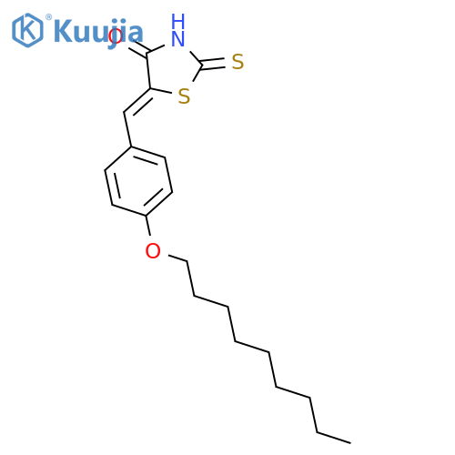 4-Thiazolidinone, 5-[[4-(nonyloxy)phenyl]methylene]-2-thioxo- structure