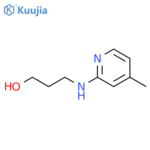 3-[(4-methyl-2-pyridinyl)amino]-1-Propanol structure