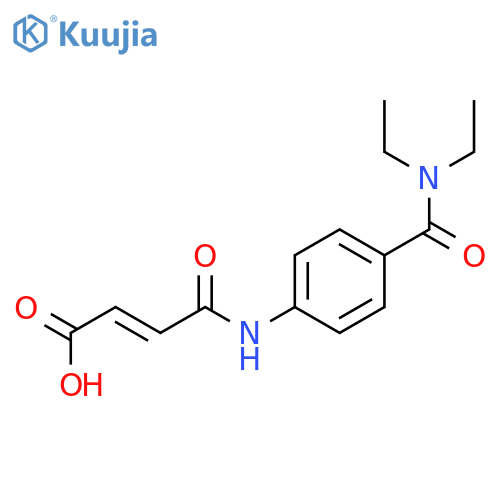 (E)-4-{4-[(Diethylamino)carbonyl]anilino}-4-oxo-2-butenoic acid structure