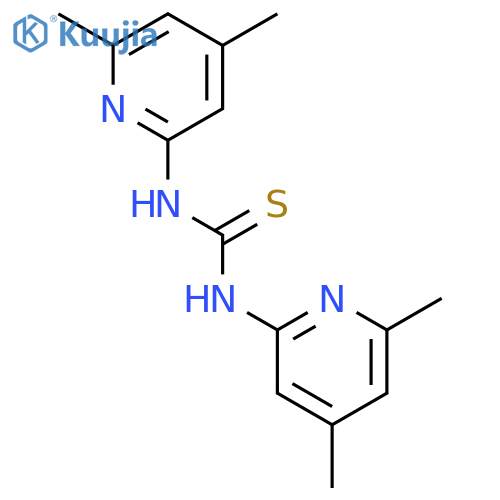 Thiourea, N,N'-bis(4,6-dimethyl-2-pyridinyl)- structure