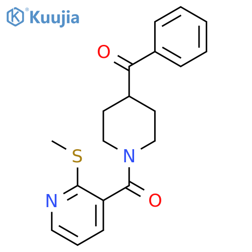 3-(4-Benzoylpiperidine-1-carbonyl)-2-(methylsulfanyl)pyridine structure