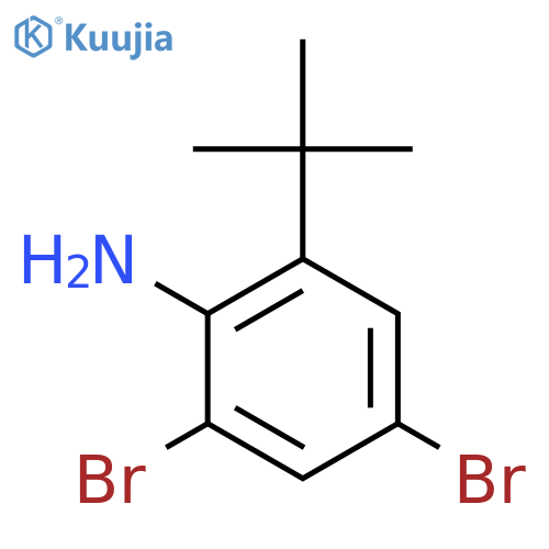 2,4-Dibromo-6-tert-butyl-phenylamine structure