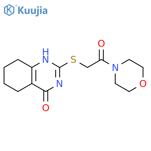 2-(4-hydroxy-5,6,7,8-tetrahydroquinazolin-2-yl)sulfanyl-1-(morpholin-4-yl)ethan-1-one structure