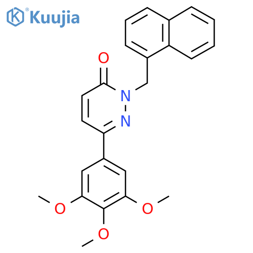 2-(naphthalen-1-yl)methyl-6-(3,4,5-trimethoxyphenyl)-2,3-dihydropyridazin-3-one structure