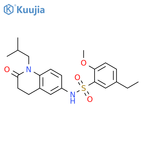 5-ethyl-2-methoxy-N-1-(2-methylpropyl)-2-oxo-1,2,3,4-tetrahydroquinolin-6-ylbenzene-1-sulfonamide structure