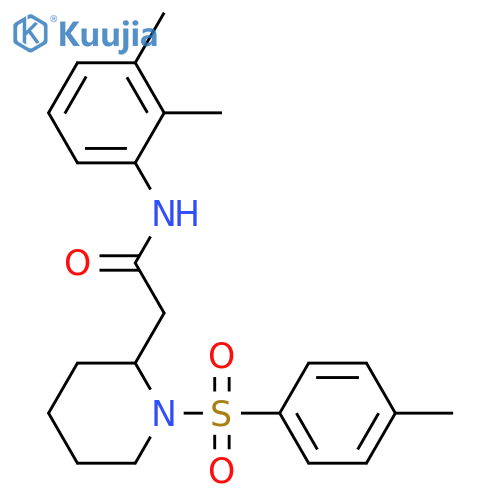 N-(2,3-dimethylphenyl)-2-1-(4-methylbenzenesulfonyl)piperidin-2-ylacetamide structure