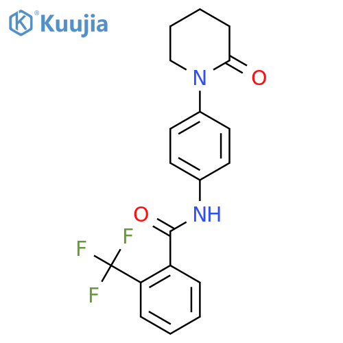 N-4-(2-oxopiperidin-1-yl)phenyl-2-(trifluoromethyl)benzamide structure