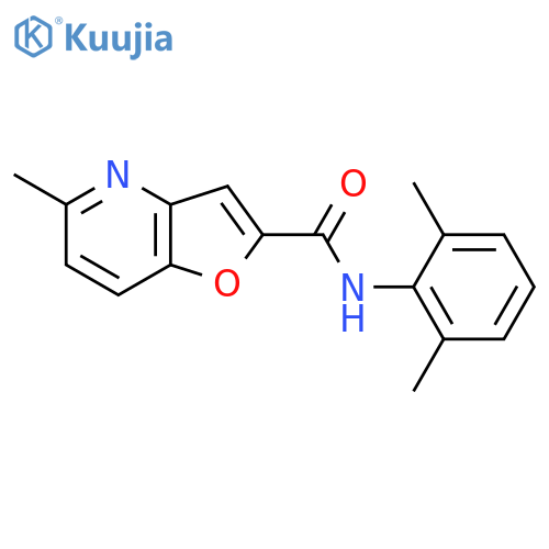 N-(2,6-dimethylphenyl)-5-methylfuro3,2-bpyridine-2-carboxamide structure