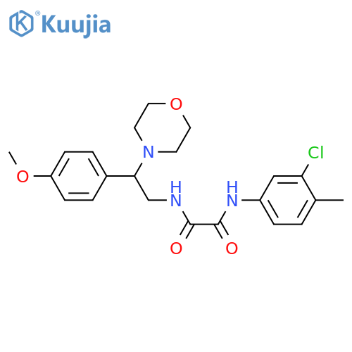 N-(3-chloro-4-methylphenyl)-N'-2-(4-methoxyphenyl)-2-(morpholin-4-yl)ethylethanediamide structure