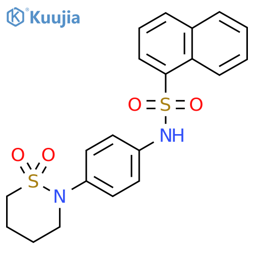 N-4-(1,1-dioxo-1lambda6,2-thiazinan-2-yl)phenylnaphthalene-1-sulfonamide structure