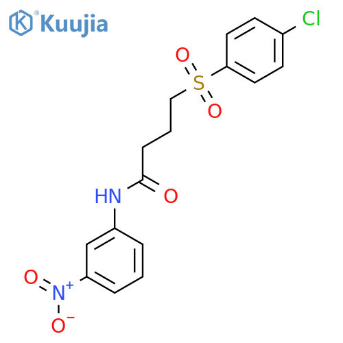 4-(4-chlorobenzenesulfonyl)-N-(3-nitrophenyl)butanamide structure