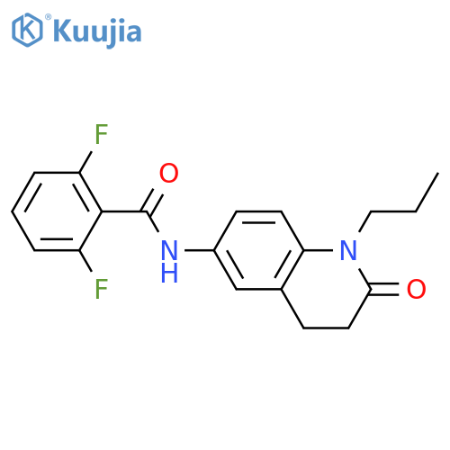 2,6-difluoro-N-(2-oxo-1-propyl-1,2,3,4-tetrahydroquinolin-6-yl)benzamide structure