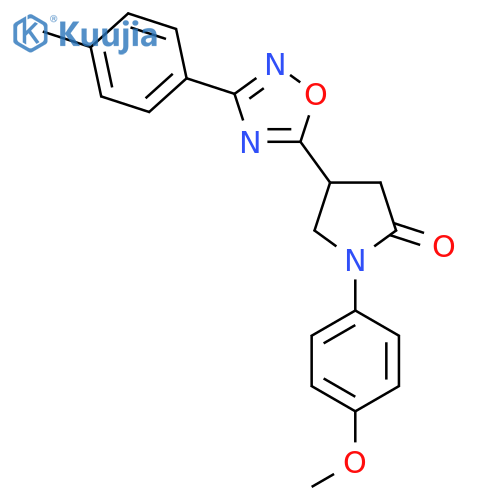 1-(4-methoxyphenyl)-4-3-(4-methylphenyl)-1,2,4-oxadiazol-5-ylpyrrolidin-2-one structure