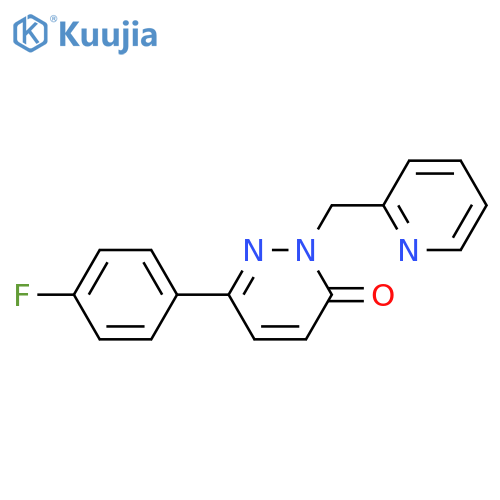 6-(4-fluorophenyl)-2-(pyridin-2-yl)methyl-2,3-dihydropyridazin-3-one structure