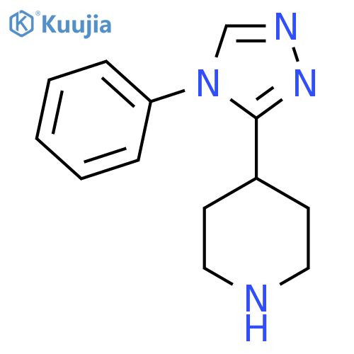 4-(4-Phenyl-4H-1,2,4-triazol-3-yl)piperidine structure