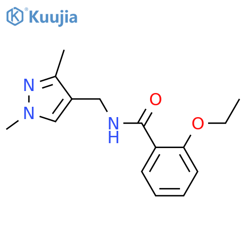 N-(1,3-dimethyl-1H-pyrazol-4-yl)methyl-2-ethoxybenzamide structure