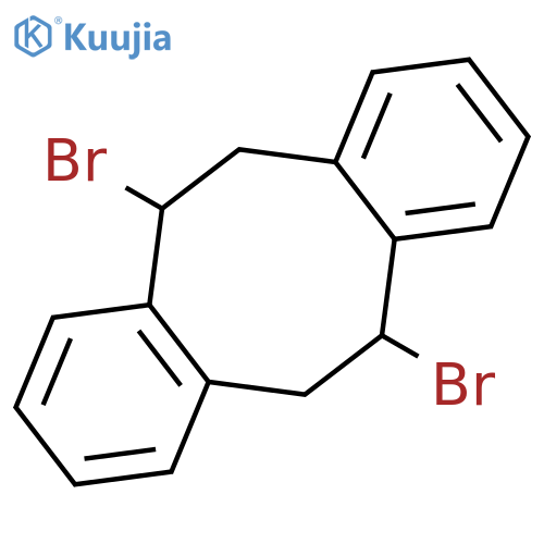 5,11-Dibromo-5,6,11,12-tetrahydrodibenzo[a,e][8]annulene structure