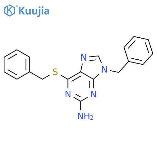 9H-Purin-2-amine,9-(phenylmethyl)-6-[(phenylmethyl)thio]- structure