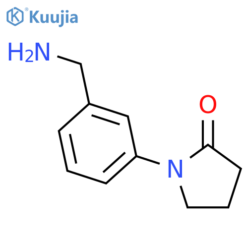 1-3-(aminomethyl)phenylpyrrolidin-2-one structure