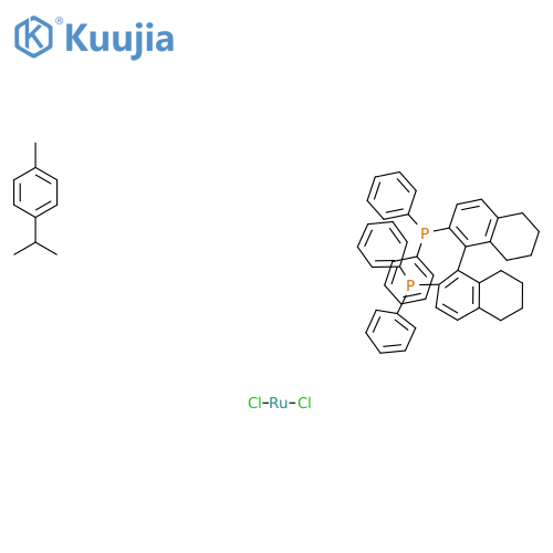 (S)-RUCL[(P-CYMENE)(H8-BINAP)]CL structure