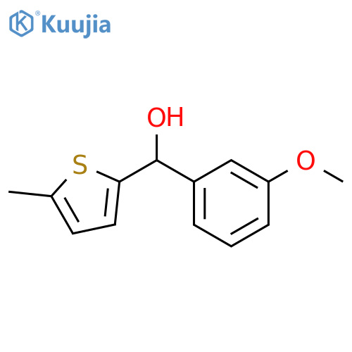 (3-methoxyphenyl)-(5-methylthiophen-2-yl)methanol structure