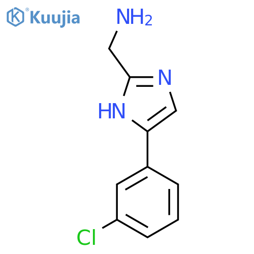 (4-(3-Chlorophenyl)-1H-imidazol-2-YL)methanamine structure