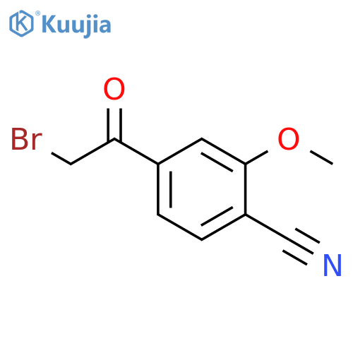4-(2-bromoacetyl)-2-methoxybenzonitrile structure