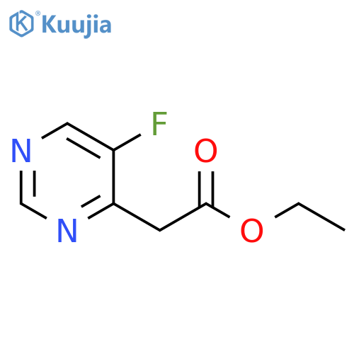 Ethyl 2-(5-fluoropyrimidin-4-yl)acetate structure