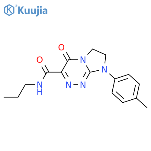 8-(4-methylphenyl)-4-oxo-N-propyl-4H,6H,7H,8H-imidazo2,1-c1,2,4triazine-3-carboxamide structure