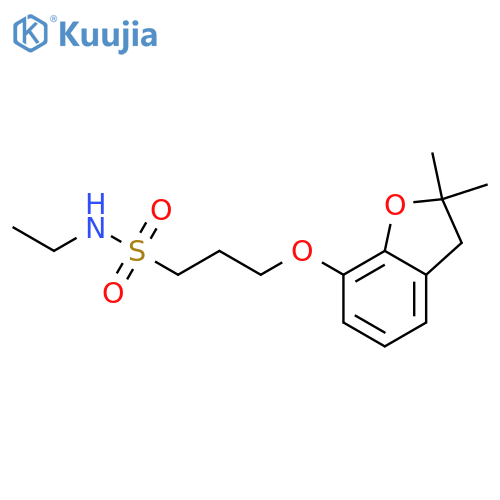 3-(2,2-dimethyl-2,3-dihydro-1-benzofuran-7-yl)oxy-N-ethylpropane-1-sulfonamide structure