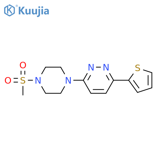 3-(4-methanesulfonylpiperazin-1-yl)-6-(thiophen-2-yl)pyridazine structure