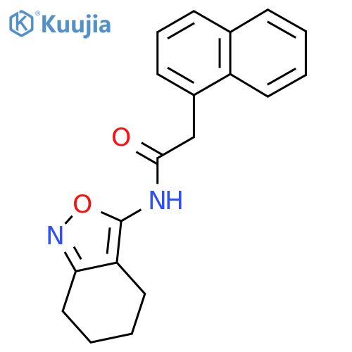 2-(naphthalen-1-yl)-N-(4,5,6,7-tetrahydro-2,1-benzoxazol-3-yl)acetamide structure