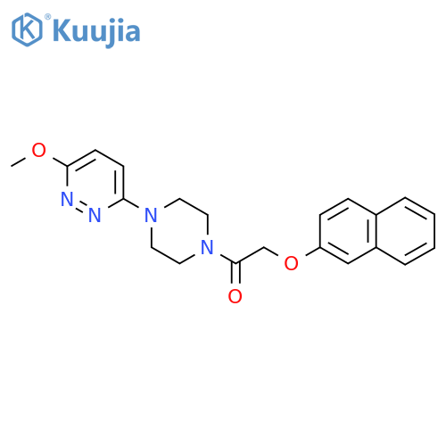 1-4-(6-methoxypyridazin-3-yl)piperazin-1-yl-2-(naphthalen-2-yloxy)ethan-1-one structure