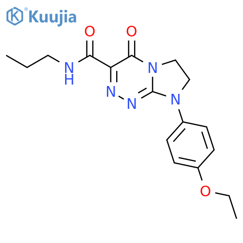 8-(4-ethoxyphenyl)-4-oxo-N-propyl-4H,6H,7H,8H-imidazo2,1-c1,2,4triazine-3-carboxamide structure