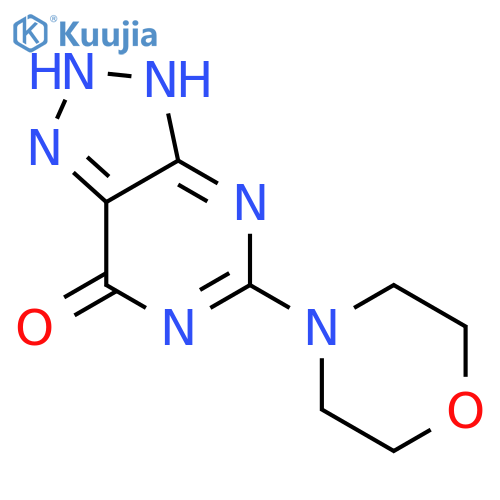7H-1,2,3-Triazolo[4,5-d]pyrimidin-7-one,3,6-dihydro-5-(4-morpholinyl)- structure