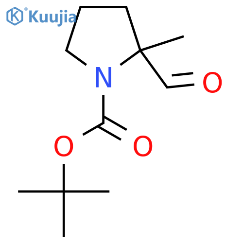 Tert-butyl 2-formyl-2-methylpyrrolidine-1-carboxylate structure