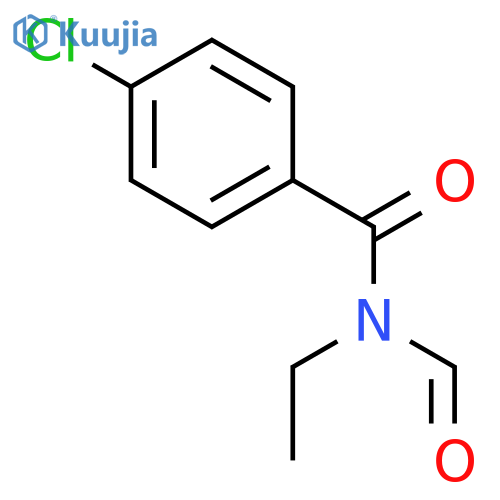 Benzamide, 4-chloro-N-ethyl-N-formyl- structure