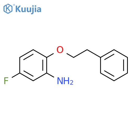 5-Fluoro-2-(phenethyloxy)aniline structure