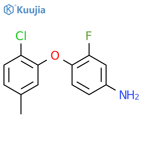 4-(2-Chloro-5-methylphenoxy)-3-fluorophenylamine structure